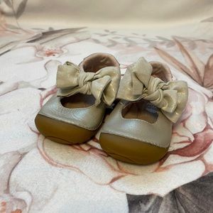 GUC Gold First Walker Stride Rite Shoe